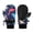 Navy blue-L, variant on Windproof Kids Ski Gloves Thermal Fleece Lined Ice Skating Mittens Cartoon Mitts for Boys Girls 6 Months to 8 Years