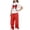 Red, variant on BXJX Girls Summer Outfit Sets Size 10-12 T, 2PC Short Sleeve Casual Crew Neck T-Shirts and Cargo Pants Sets Blue