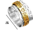thumbnail image 3 of Anillos para mujer, regalos para mujer. El nuevo anillo vintage bicolor revela tu personalidad única. Anillo de moda., 3 of 3