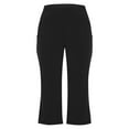 thumbnail image 5 of Zszcpp High Waisted Capri Pants Women Calf Length Wide Leg Sportive Yoga Pockets Flare Leisure Plus Size Lounge Trousers Casual Trouser, 5 of 7