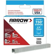 Arrow Fastener 506SS1 Genuine T50 Stainless Steel 3/8-Inch Staples, 1,000-Pack