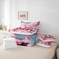 thumbnail image 6 of jejeloiu Antarctic Animal 7pcs Bedding Comforter Set,Kawaii Penguin Queen Bedding Sets,Sweet Dessert Cake Queen Sheet Sets For Kids,Ultra Soft Home Decor Reversible, 6 of 8