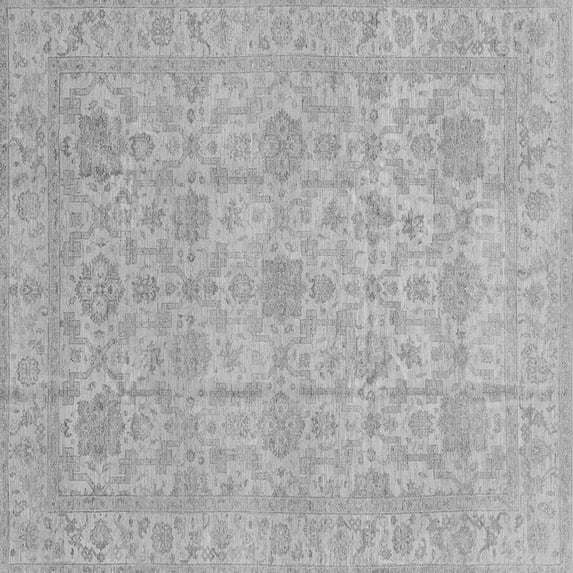 Ahgly Company Indoor Square Oriental Gray Traditional Area Rugs, 4' Square