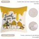 thumbnail image 4 of 18 x 18-Inch Mr.tom Gnome Fundas de almohada de 18.0 x 18.0 in, juego de 4 fundas de almohada con diseño de abeja, eres mi brillo, girasol, para decoración del hogar, sala de es, 4 of 4