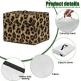 thumbnail image 5 of ZIATUBLES Brown Leopard Print Dustproof Protector for Juice Extractors Multi-Function Washable Kitchen Appliance Storage Bag Stain Resistant Countertop Decor Case, 17 "W x 11 "D x 15 "H, 5 of 7