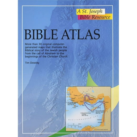 Bible Atlas: More Than 30 Original Computer-Generate Maps That Illustrate the Biblical Story of the Jewish People from t, (Paperback)