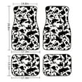 thumbnail image 6 of Renewold Black White Cow Print Automotive Floor Mats Set of 4, Universal Car Rugs Full Set with Anti-slip Backing Auto Protection for Car SUV Truck for Women Ladies, 6 of 7