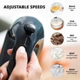 thumbnail image 3 of AIWA 5-Speed Electric Hand Mixer, 150W Handheld Kitchen Mixer with Stainless Steel Dishwasher-Safe Beaters, Black, 3 of 11