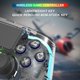 thumbnail image 4 of Controlador De Juegos Controlador transparente inalámbrico con sensor de movimiento de 6 ejes Gamepad para PS4 PC, 4 of 9