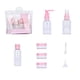 thumbnail image 2 of Juego de botellas de viaje de 8 piezas, contenedor de líquido portátil a prueba de fugas, accesorios de viaje, bolsa de cosméticos, botellas de viaje, adecuado para avión, viaje, hotel MFZFUKR 2035599-3, 2 of 8