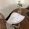thumbnail image 5 of CoCopeanut Women Bucket Hat Women Summer Floral Lace Beach Hat Holiday Sun Visor Strap Adjustable Wide Brim Floppy Hat Girl Panama Elegant, 5 of 6