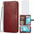thumbnail image 1 of Mobile Phone Cover for oneplus 5, Premium Flip Leather Wallet Mobile Phone Cover, 3 Card Slot Stand Function Magnetic Closure, 1 of 7