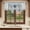 Blue Grey, variant on Texas Star Blue Valances for Windows, Decorative Rod Pocket Window Valance Curtains, Farmhouse Country Branches Wooden Grain Short Curtain Drapes for Kitchen/Living Room, 2 Panels, 60" W x 18" L