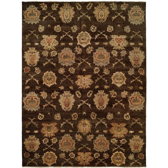 Kalaty Royal Manner Heritag Area Rug RH-783 Transitional Brown Transitional Casual, 3' x 5', Brown