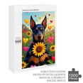 thumbnail image 6 of 1000 Piece Wooden Jigsaw Puzzle – Doberman with Sunflower – Relaxing Puzzle for Dog Lovers, Ideal Gift for Pet Enthusiasts and Home Décor, 6 of 8