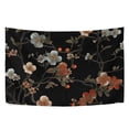 thumbnail image 6 of Yayeee Tapestry Wall Hanging for Bedroom 90" x 60" Living Room Home Wall Art Decor, Black Flowers, 6 of 7