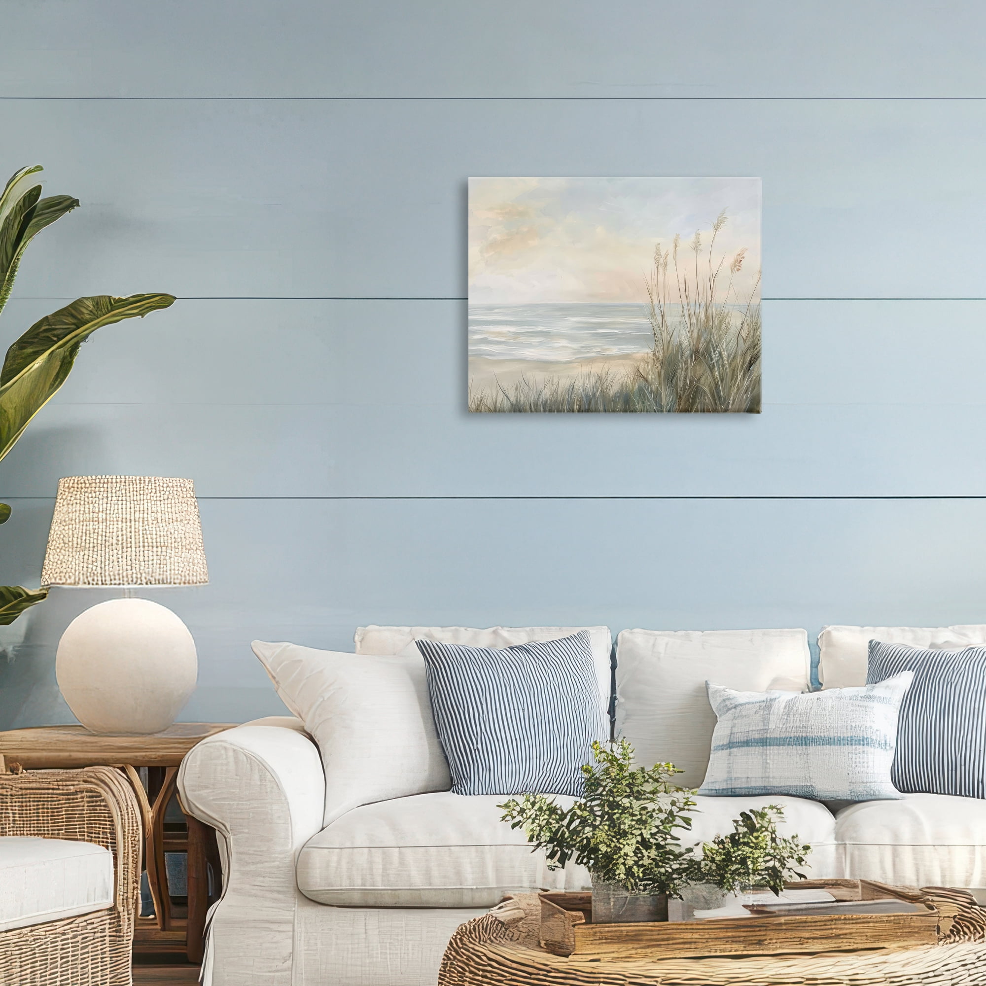 Stupell Industries Scenic Beach Dunes at Dawn Canvas Wall Art, design by Petal Prints Design
