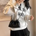 thumbnail image 3 of Bolso de hombro con cordón plisado de estilo coreano para mujer, moderno y versátil, bolso de mensajero informal de nicho de verano 2025, 3 of 5