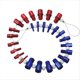 thumbnail image 1 of Comprobadores de Rosca, Tuercas y Pernos, Paquete de 26 Probadores de Roscas, Comprobadores de Tuercas y Pernos, 14 Piezas en Pulgadas y 12 Piezas en Tamaños Métricos, 1 of 5