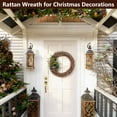 thumbnail image 3 of 2 Pack Rattan Wreath, 15.74" DIY Wreath Natural Vine Wreath for Front Door, Thanksgiving, Christmas, Valentine's Day Wedding (Natural), 3 of 8