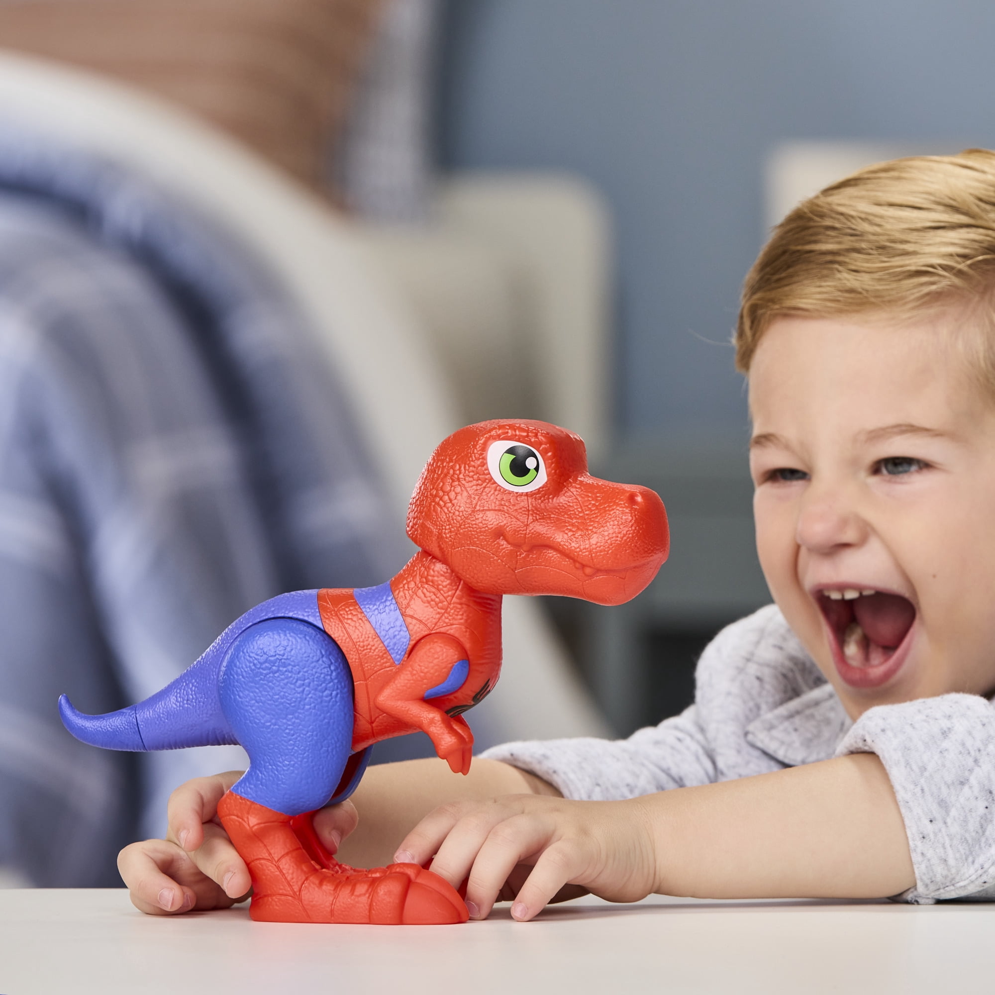 Marvel Spidey and His Amazing Friends Spidey-Rex Dinosaur Toy, 9” Supersized Action Figure, Ages 3+
