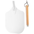 thumbnail image 3 of Wooden Handle Square Pizza Peel Spatula for Baking, Cooking, and Kitchen Use – Comfortable, Non Slip Grip for Home and Restaurant, 3 of 4