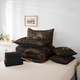 thumbnail image 6 of Erosebridal Leopard Print 7-Piece Twin Bedding Sets,Cheetah Pattern A Alphabet Bedding Comforter Set For Kids Girls,Black Reversible, 6 of 7