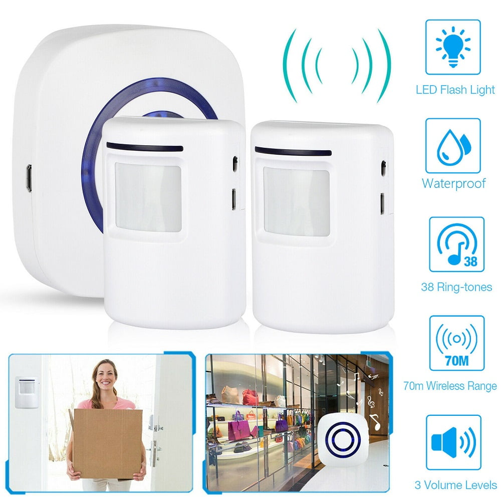 Long Range Doorbell Chime Wireless Driveway Alert Home Security System Alarm Long Range Doorbell Chime Wireless Driveway Alert Home Security System Alarm