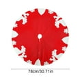 thumbnail image 4 of Cheapark Christmas Plush Red Tree Skirt - Decor for Tree Base, Festive Party Supplies for Christmas Home Decoration, 4 of 6