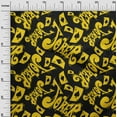 thumbnail image 2 of oneOone Cotton Poplin Black Fabric Joker & Poker Text Dress Material Fabric Print Fabric By The Yard 42 Inch Wide, 2 of 4