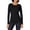 Black, variant on Womens T-Shirts Classic Long Sleeve O Neck Solid Color Soft Basic T Shirt Fashion Versatile Pullover Tshirt