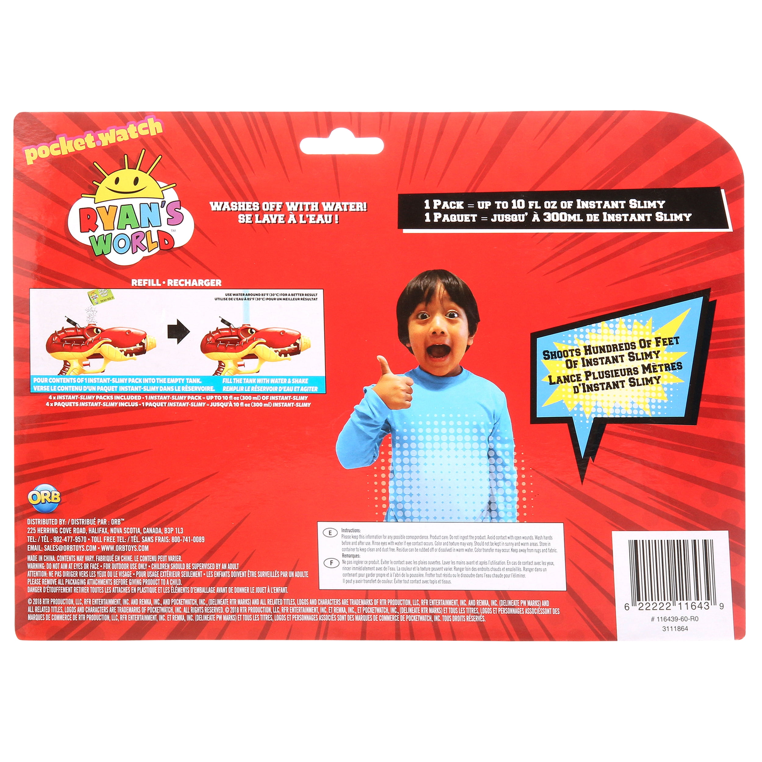 Ryan's World Ryan's Instant Red Slimy Blaster