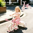 thumbnail image 6 of Wdmiya 3-in-1 Toddler Bike for 2+ Years Old, Boys Girls Tricycles for Toddlers Kids， Adjustable Seat, Trikes for Balance Training Baby Bike Infant Trike, Christmas & Birthday Gift, Pink, 6 of 7