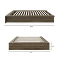thumbnail image 4 of Nexera James Queen Size Platform Bed Frame, Gray, 4 of 6