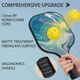 thumbnail image 4 of Pickleball Paddles Set Of 1, Fiberglass Surface, Liquid & Marble Print, 1 Paddles, 2 Balls & Bag, 4 of 5