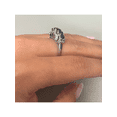 thumbnail image 7 of Estate 18K White Gold Sapphire 1.0cttw Diamond 0.35cttw Cocktail Ring SZ 9.25, 7 of 7