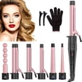 thumbnail image 5 of Duomishu Curling Wand Set 6in1 Hair Curler with 6 Interchangeable Ceramic Barrels Instant Heat Curling Iron, 5 of 10