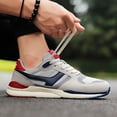 thumbnail image 6 of Panyan Wolfcaw Men's Lightweight Breathable Sneakers - Low-Top Running Shoes with & Arch, - Training Sneakers Suitable for Gym,, Casual Wear - -Terrain Traction (Cloud/Geometric/Striped), 6 of 9