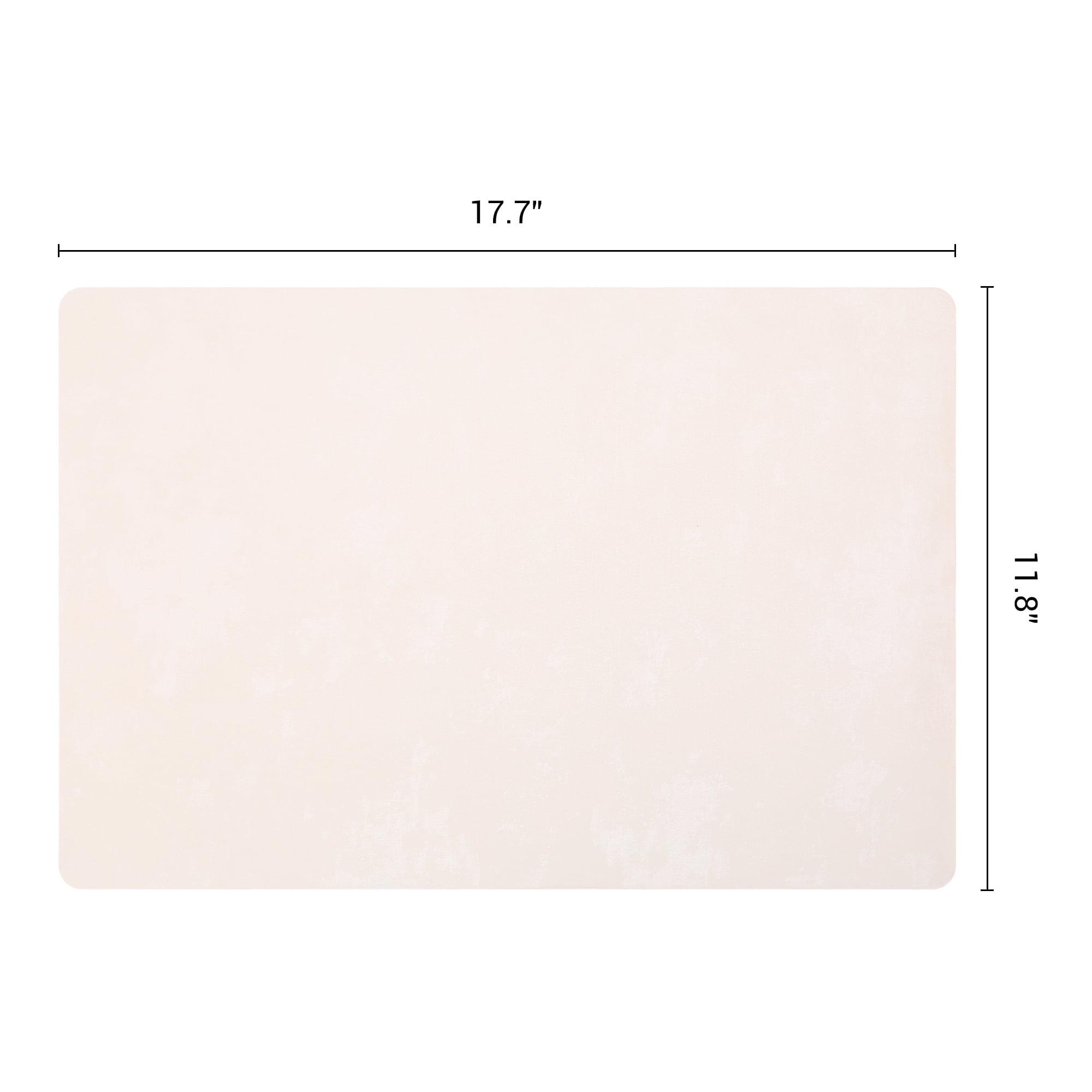 Unique Bargains Waterproof Placemats 4pcs Milk Coffee 17.7"x11.8"