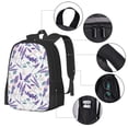 thumbnail image 2 of Balery Lavender Flowers Mochila para hombre y mujer - Tela Oxford 600D resistente - Gran capacidad, resistente al agua, ideal para la escuela, viajes y senderismo, 2 of 6