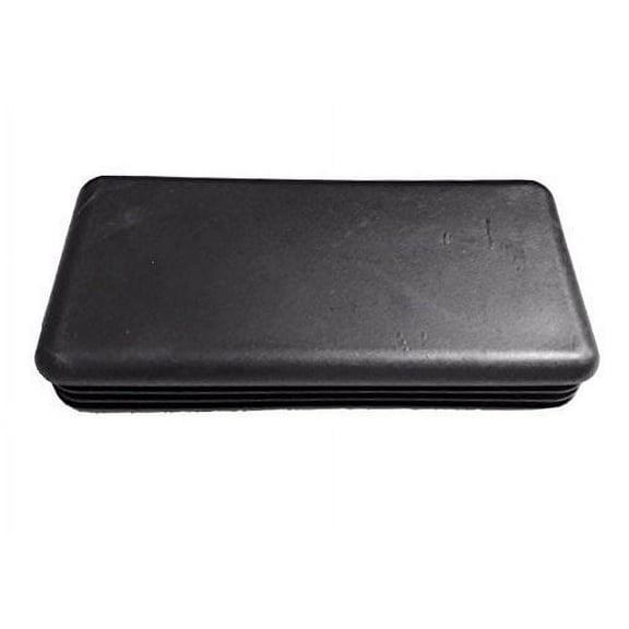 (Pack of 4) 1 1/2" x 2 1/2" - 12-16 Ga - Genuine CAPLUGS Make | Fence Post Pipe Tube Insert - Furniture End Cap