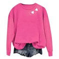 thumbnail image 6 of Craaazy Women's Valentines Shirts Round Neck Love Hearted Printed Long Sleeved Tops Gifts, 6 of 8