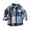 Blue, variant on Flannel Shirts for Boys Girls Casual Long Sleeve Lapel Button Down Winter Plaid Jacket Toddler Outwear Clothes (Pink, 3-6 Months)