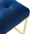thumbnail image 6 of Modway Privy Gold Stainless Steel Performance Velvet Bar Stool in Gold Navy, 6 of 8
