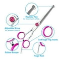 thumbnail image 3 of 6-in-1 Professional Pet Grooming Scissors Set (Safe Rounded Tips/Stainless Steel/Thinning Scissors) - Suitable for Dogs and Cats - Pink, 3 of 7