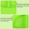 thumbnail image 3 of WHAMVOX 1Pack Childrens Silicone Plate Non-Slip Integrated Design For Infants 7.6X7.1In, 3 of 8