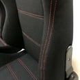 thumbnail image 3 of Geelife Pair of Sports Cloth Reclinable Seats Black with Slider Brackets, 3 of 6