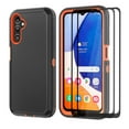 thumbnail image 1 of Aggxpf Galaxy A14 5g Case with Tempered Screen Protector (2 Pack), Heavy Duty Protective Phone Case, Shockproof Phone Cover for Galaxy A14 5G, Orange, 1 of 5