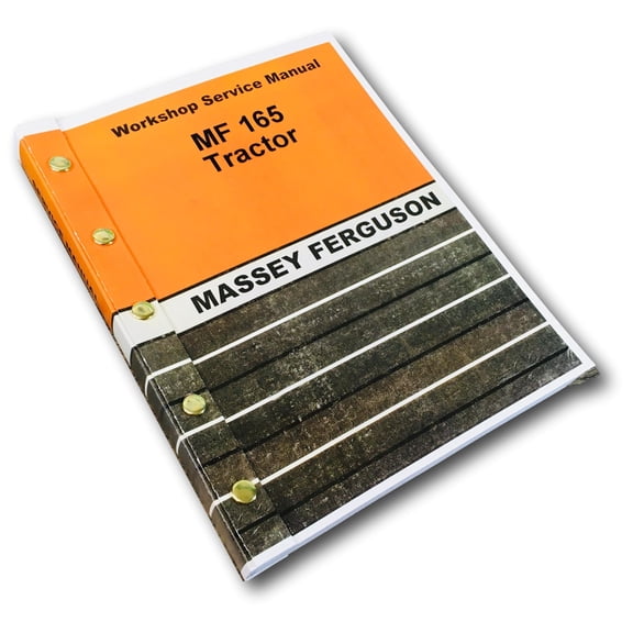 Massey Ferguson Mf 165 Tractor Service Manual Technical Repair Shop Workshop