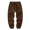thumbnail image 7 of LIBRCLO Kids Cargo Sweatpants for Boys Casual Sports Pants Drawstring Elastic Bottom Sweatpants with Pockets Size 14 Years, 7 of 7